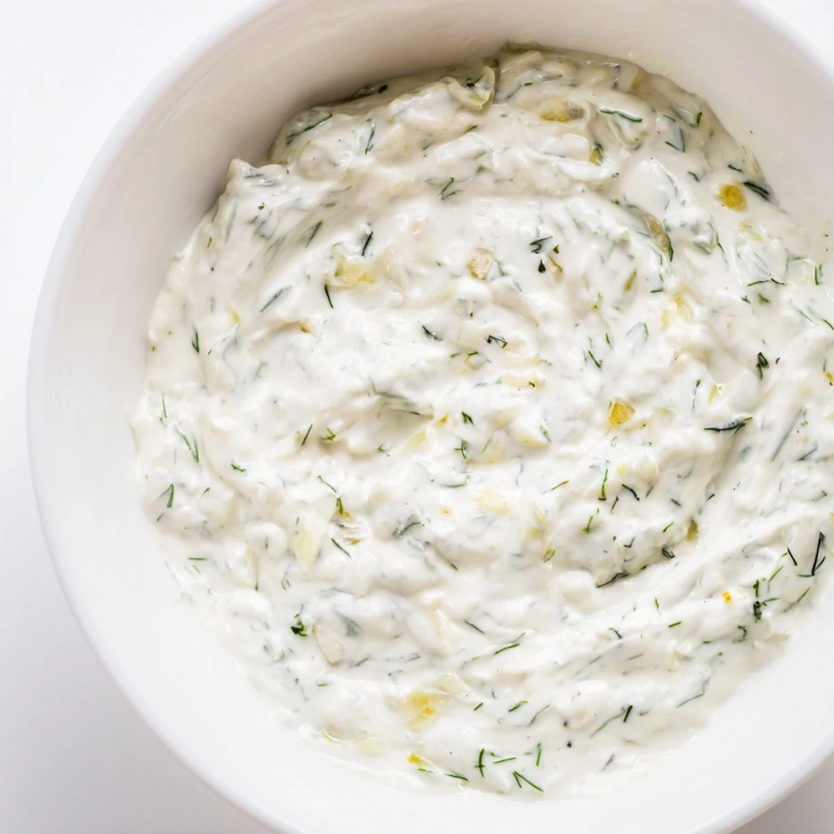 A close-up view of Greek Yogurt Ranch Dip, inviting you to enjoy its fresh, zesty flavors.