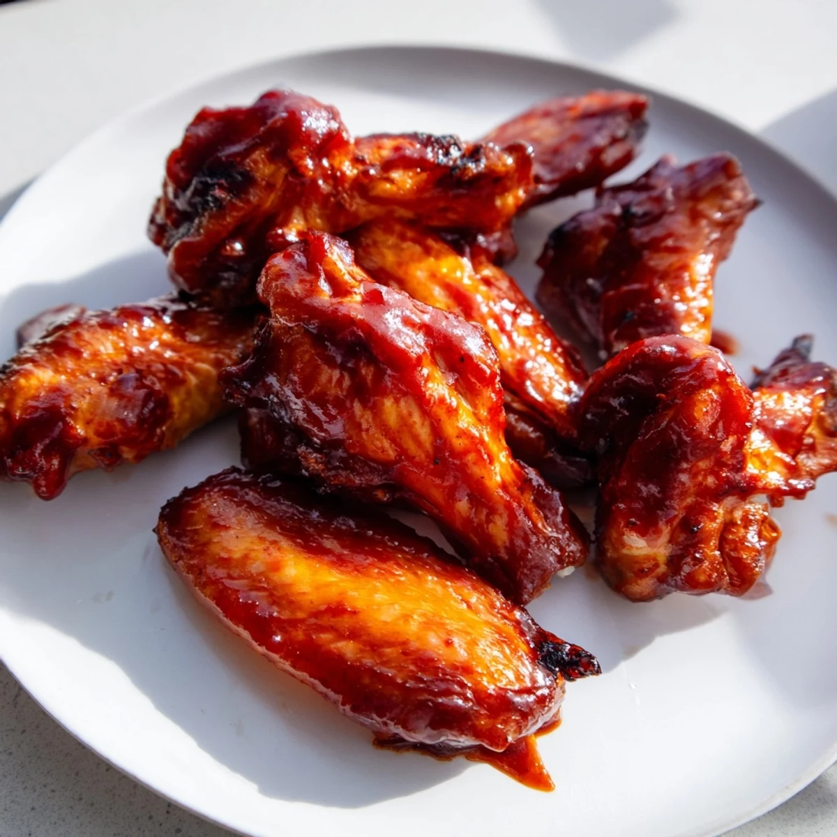 Baked Sticky Honey BBQ Wings