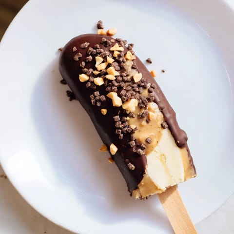 Frozen Banana Chocolate Pops