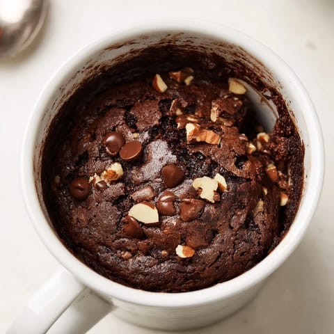 Mug brownie chocolate cake