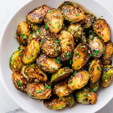 Honey Mustard Brussels Sprouts