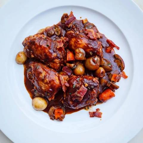Tender Chicken Braised in Wine