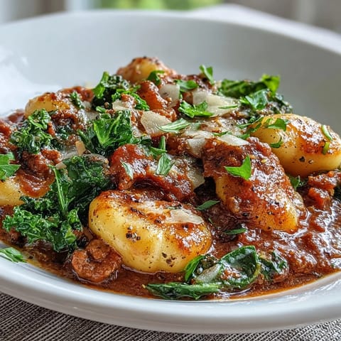 Sausage Gnocchi with Kale