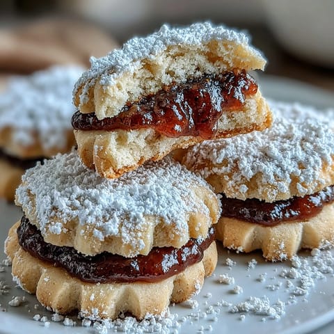 Freshly baked Torticas de Guayaba on a rustic wooden board, perfect with a hot cup of Cuban coffee.