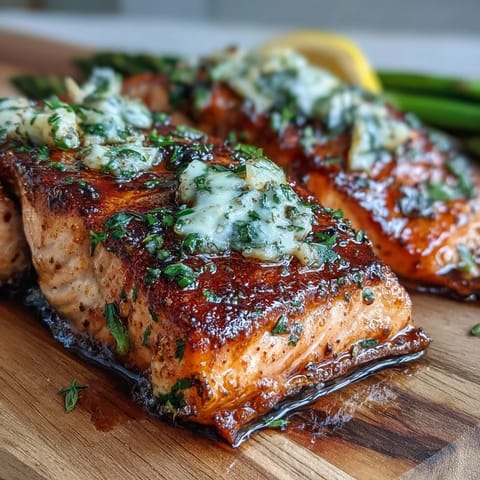 Garlic Butter Salmon Asparagus