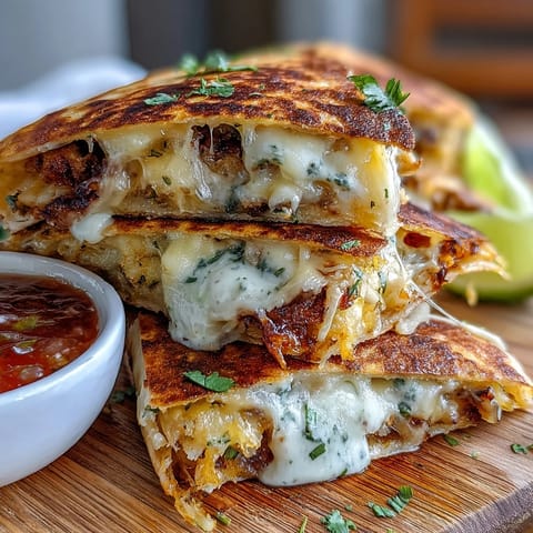 Mini Quesadilla Triangles Salsa