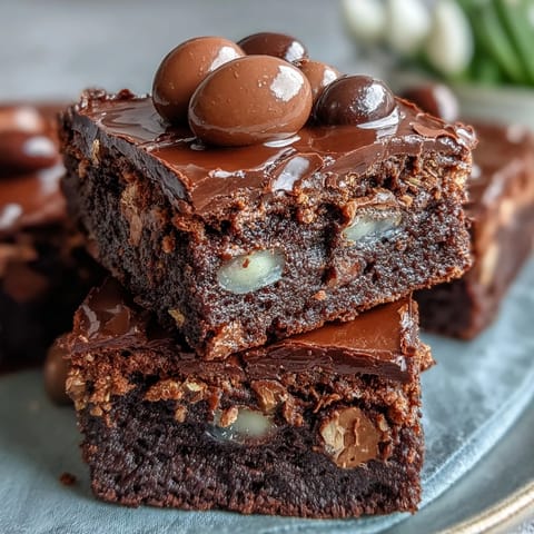 Cadbury Egg Chocolate Brownies