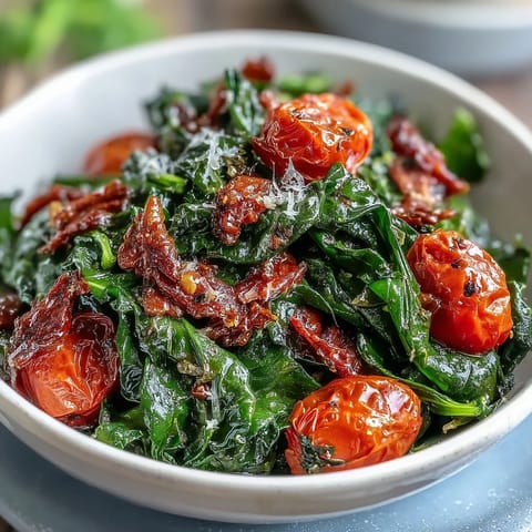 A vibrant dandelion greens salad with lemon vinaigrette, Parmesan shavings, and toasted pine nuts for a zesty bite.