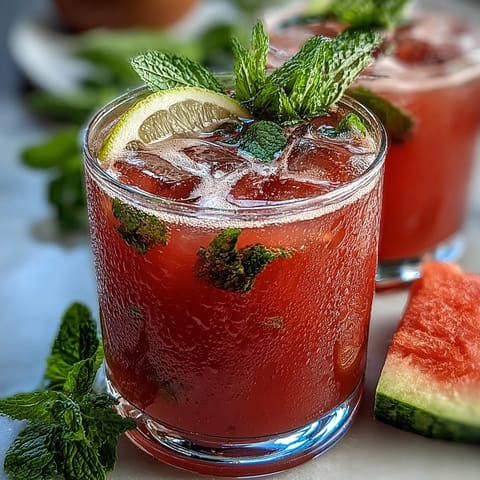 Watermelon Mint Lemonade Summer