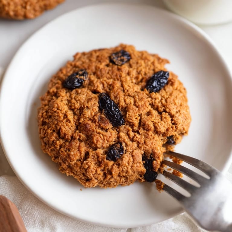 Warm and soft-baked oatmeal raisin breakfast cookies, stacked and perfect for a quick American snack.