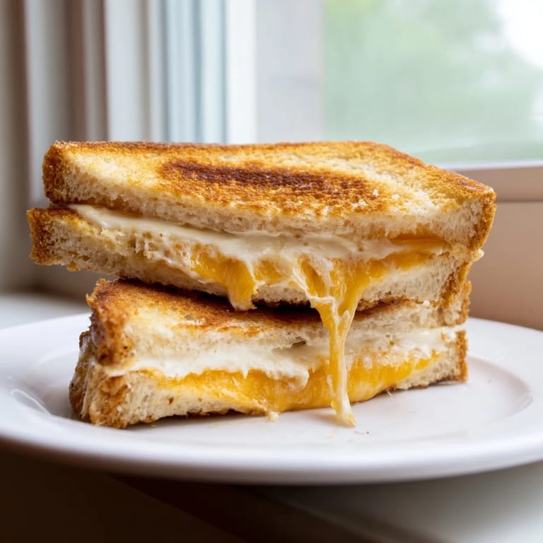 Crispy edges and creamy cheese describe the delicious texture of this easy Mayo Grilled Cheese recipe.