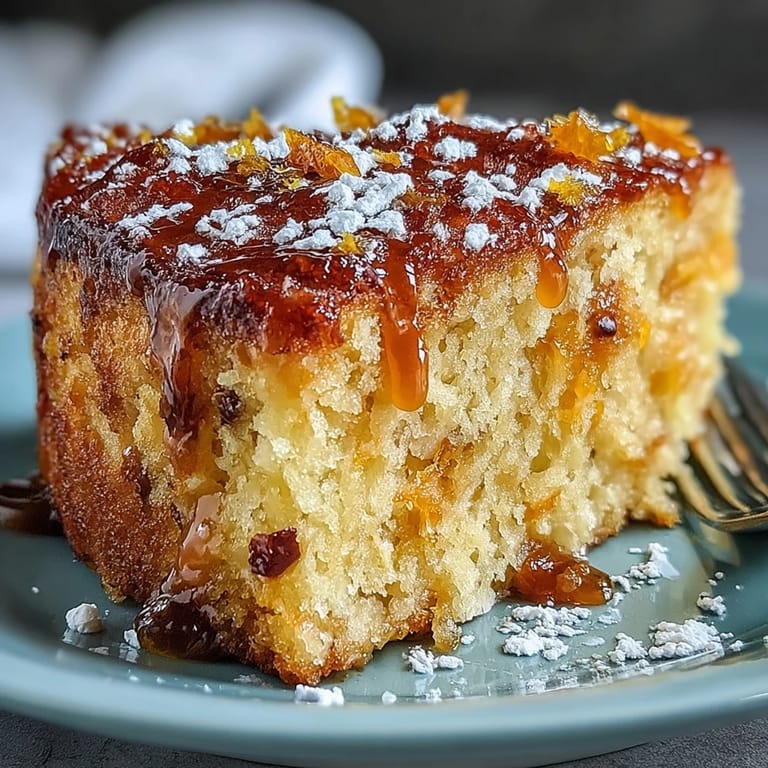Vibrant Viral Whole Orange Cake, showcasing its golden crust baked from whole fruit.