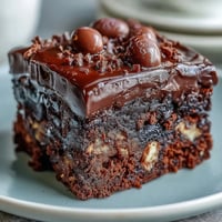 Decadent Cadbury Egg chocolate brownies with a rich, fudgy center and crunchy crumbled topping.